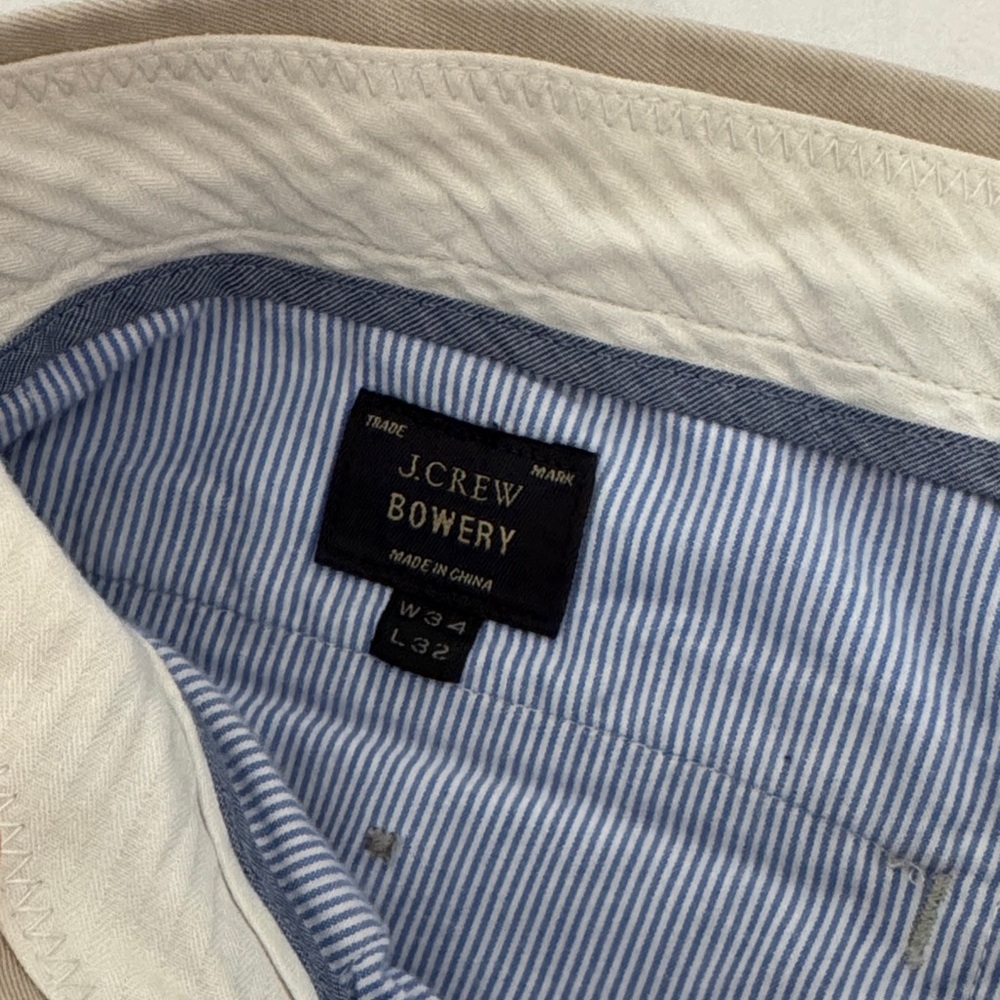 J.Crew Bowery Blue and White Striped Pants
